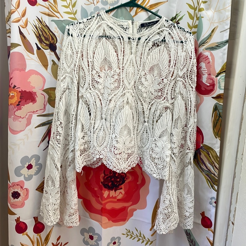Ivory knitted top